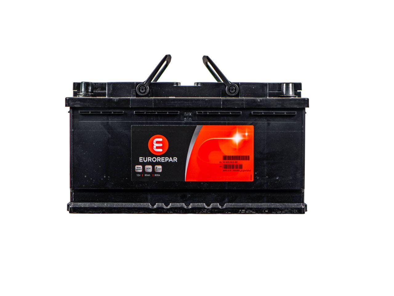 EUROREPAR AGM Batterie Autobatterie Starterbatterie 12V 80Ah 800A/EN 1692582580