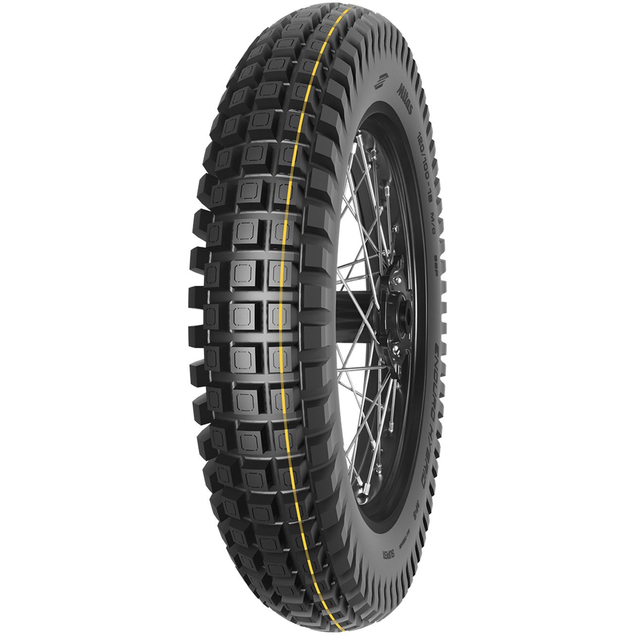MITAS ENDURO HYBRID SUPER LIGHT (GREEN) 110/90 - 19 M/C TL/TT 62P REAR M+S