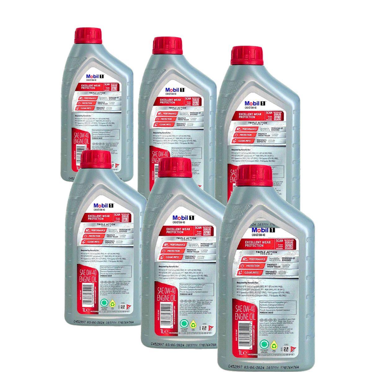 Mobil 1 C40 GT 0W-40 6x1 Liter