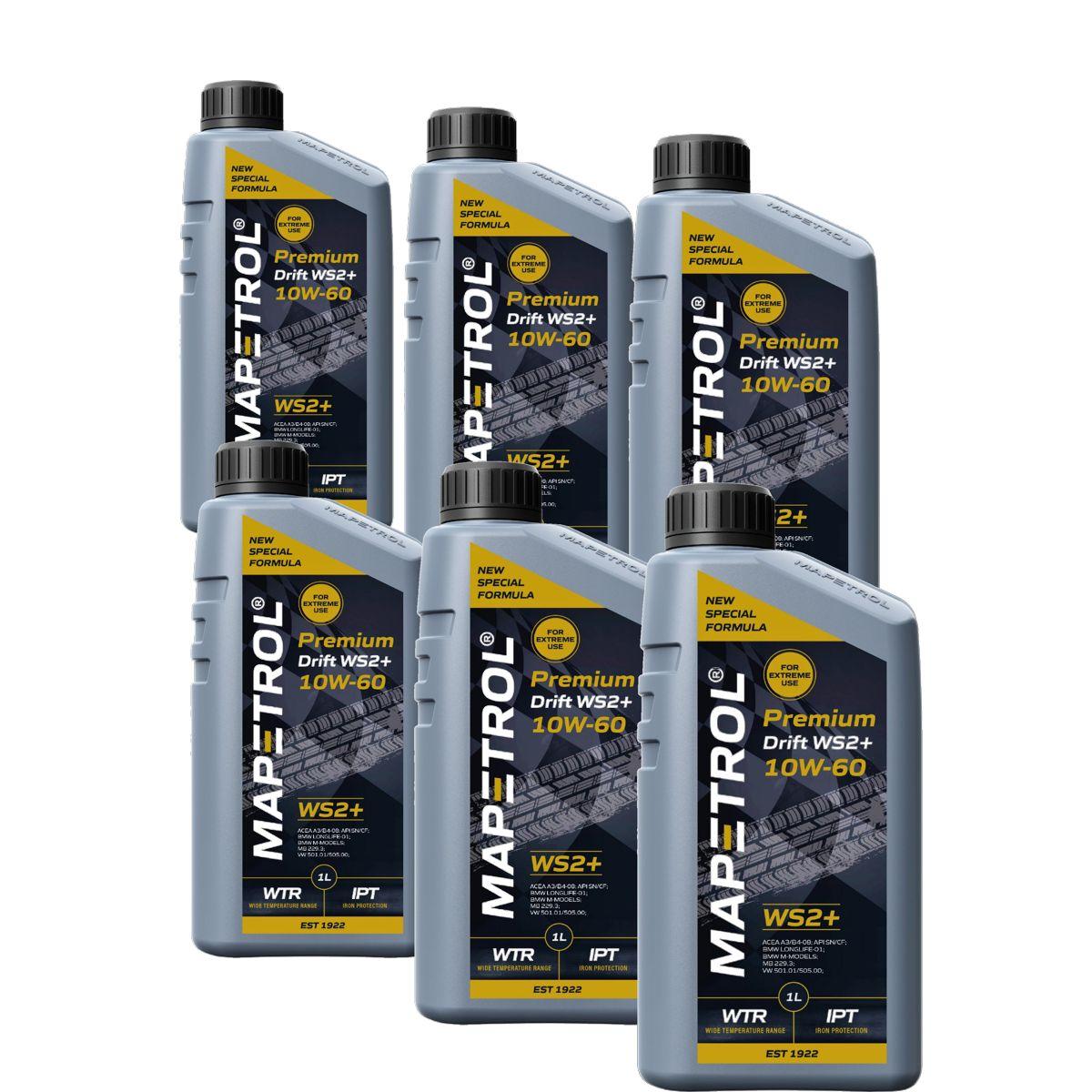 Mapetrol Premium Drift WS2+ 10W-60 6x1 Liter