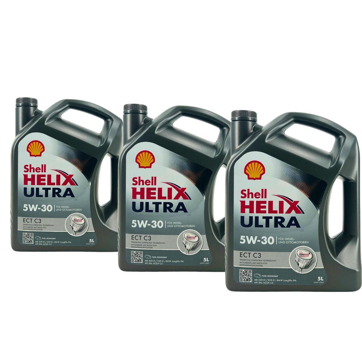 Shell Helix Ultra ECT C3 5W-30 3x5 Liter