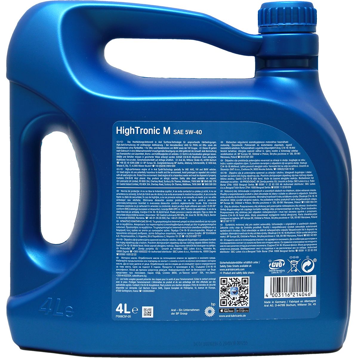 Aral HighTronic M 5W-40 4 Liter