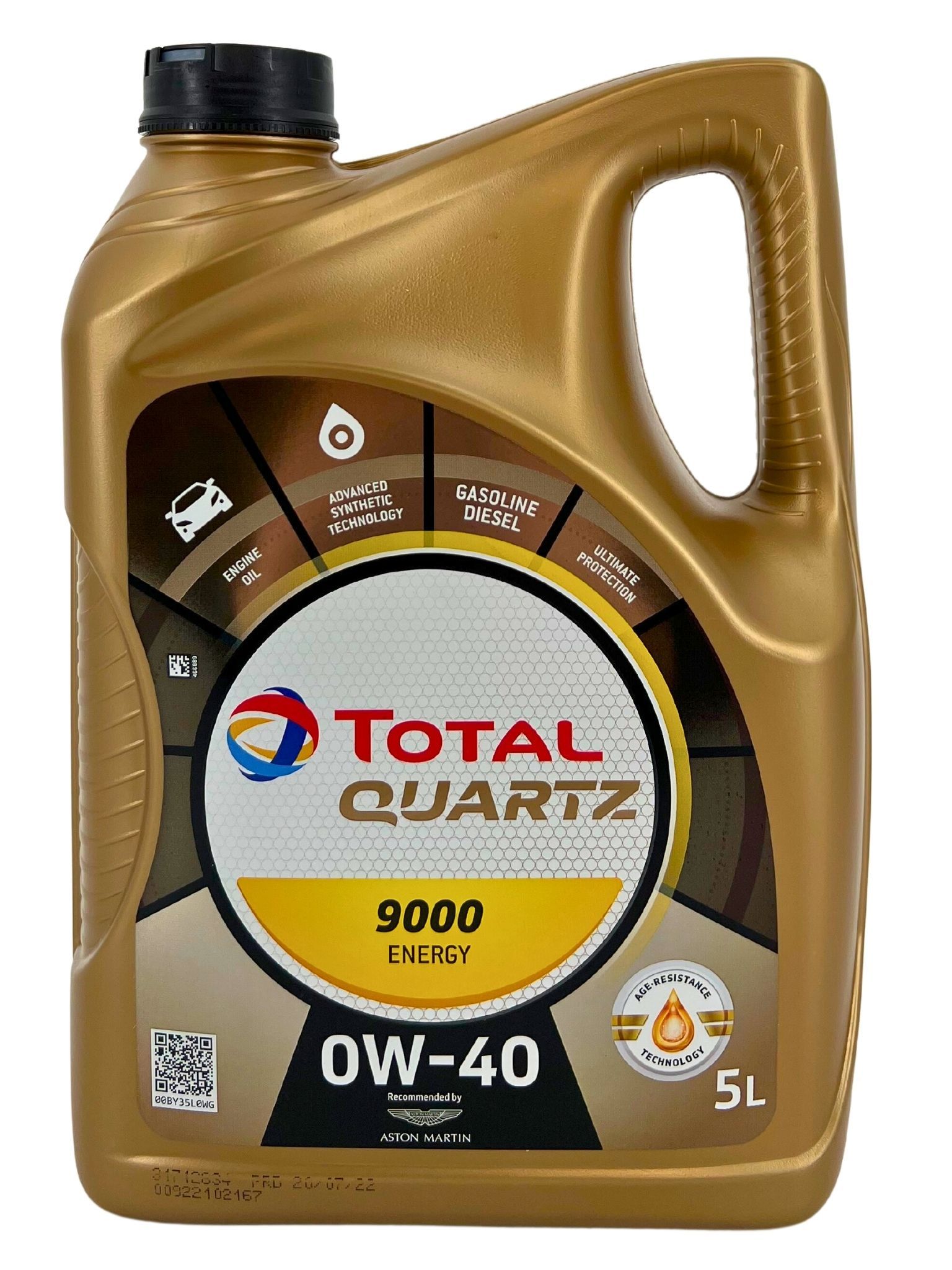 Total Quartz 9000 Energy 0W-40 5 Liter | G38492043