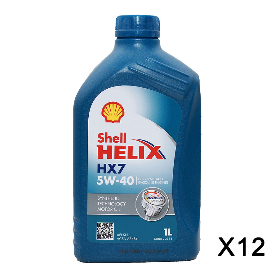 Shell Helix HX7 5W-40 12x1 Liter