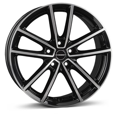 BORBET DESIGN W black polished glossy 8.0Jx18 5x114.3 ET40 BORBET DESIGN W black polished glossy 8.0Jx18 5x114.3 ET40