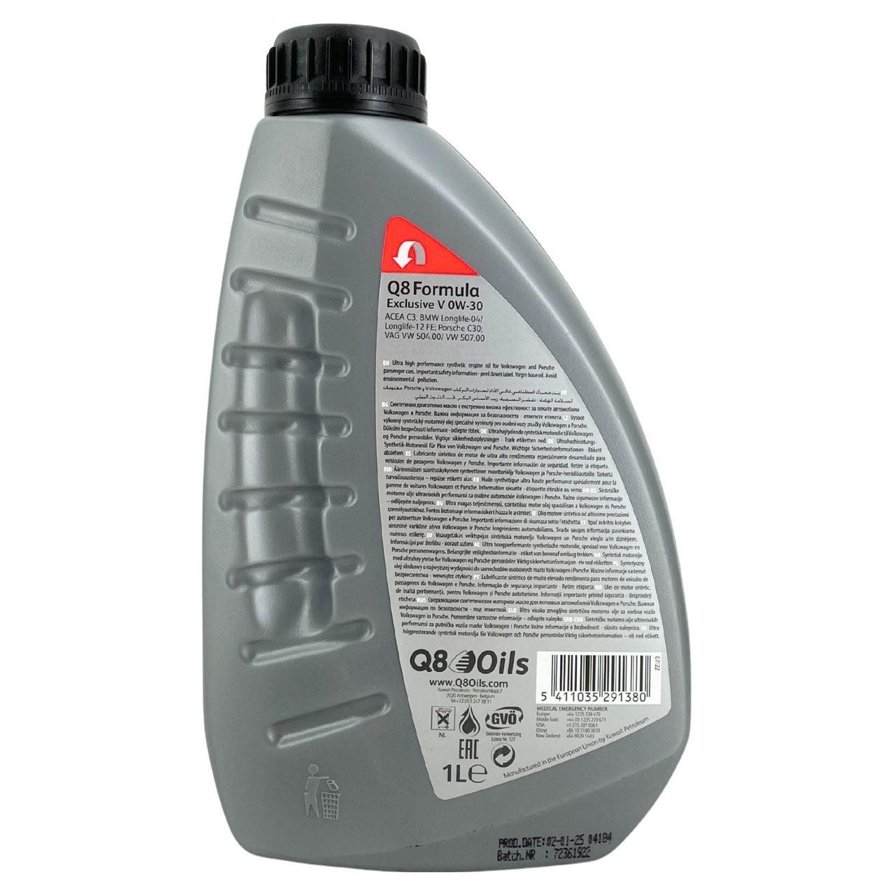 Q8 Formula Exclusive V 0W-30 1 Liter