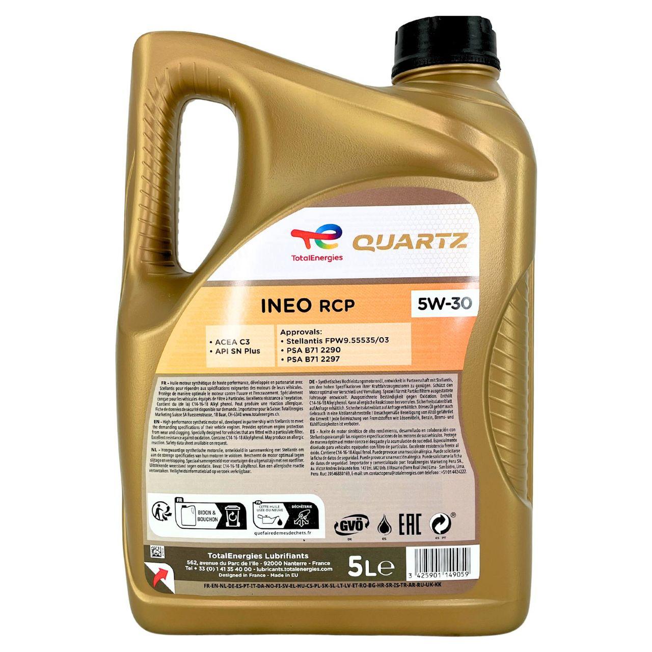 Total Quartz Ineo RCP 5W-30 5 Liter