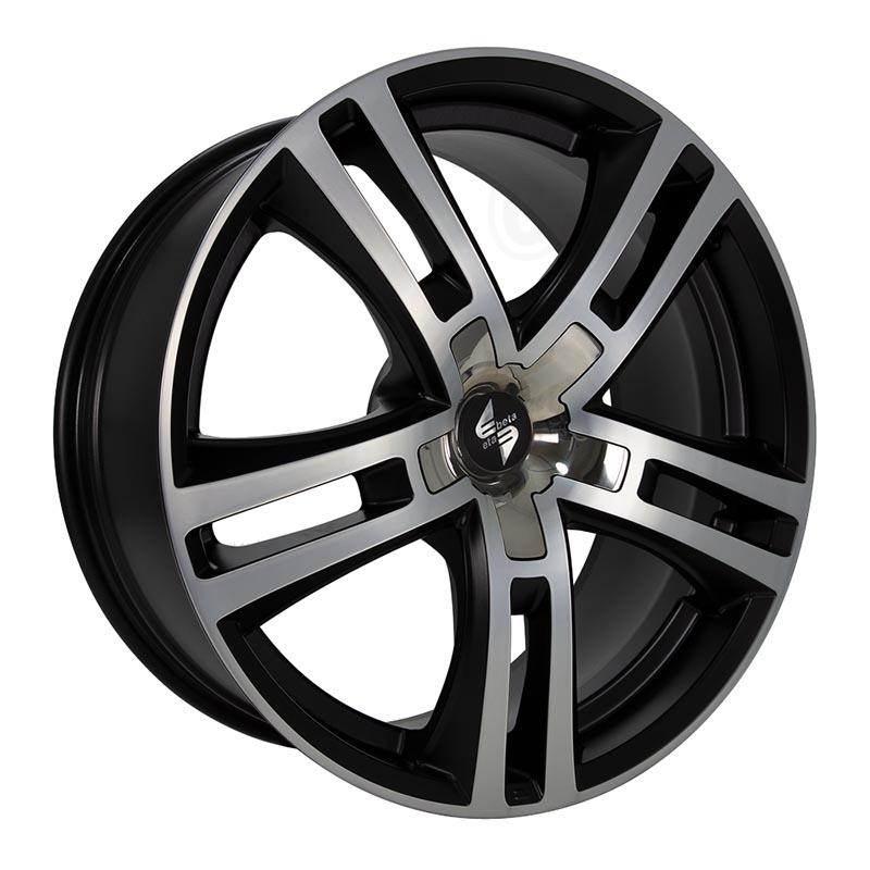 Etabeta Uriel Black matt pol - inox cap 10x22 5x120 ET40