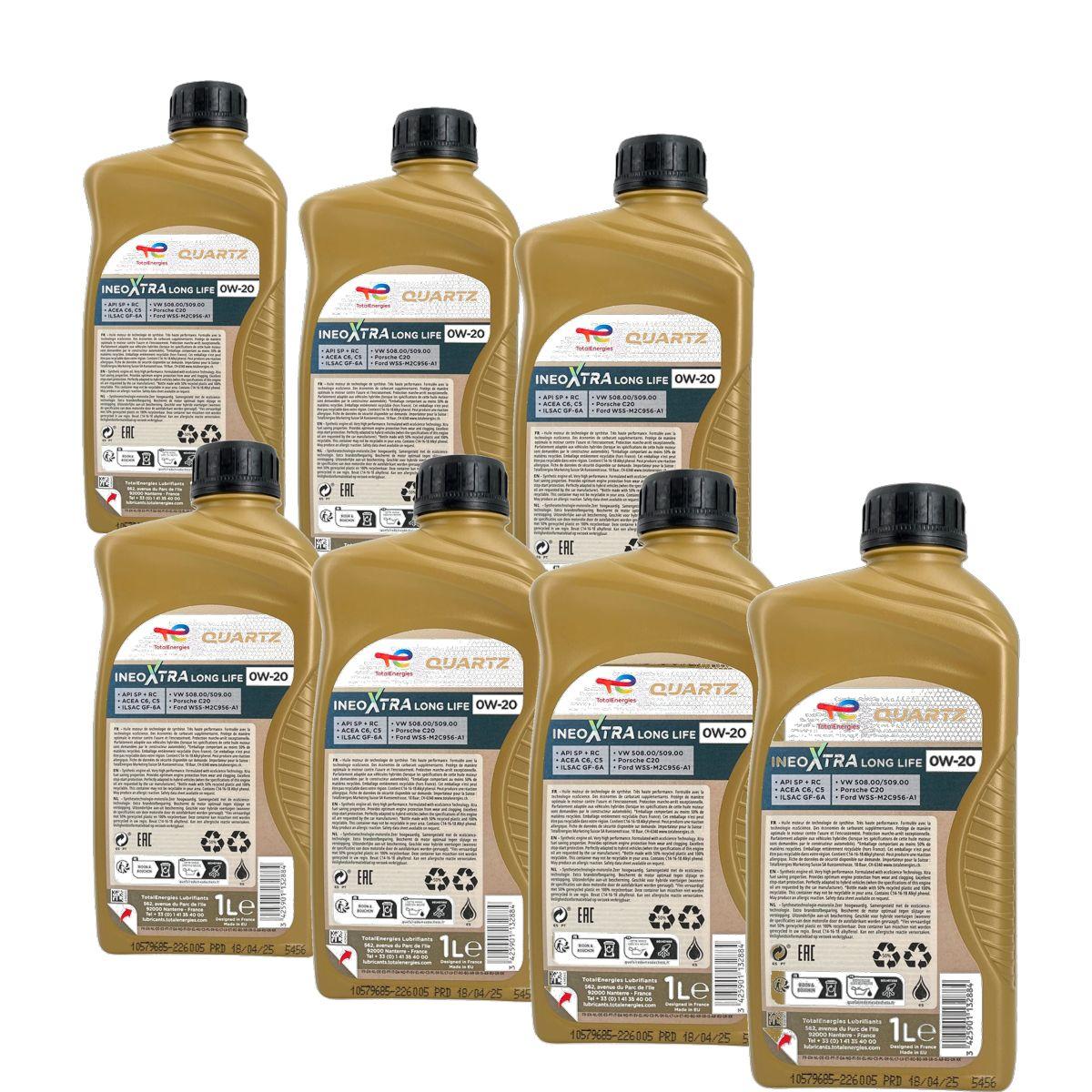 Total Quartz Ineo Xtra Longlife 0W-20 7x1 Liter