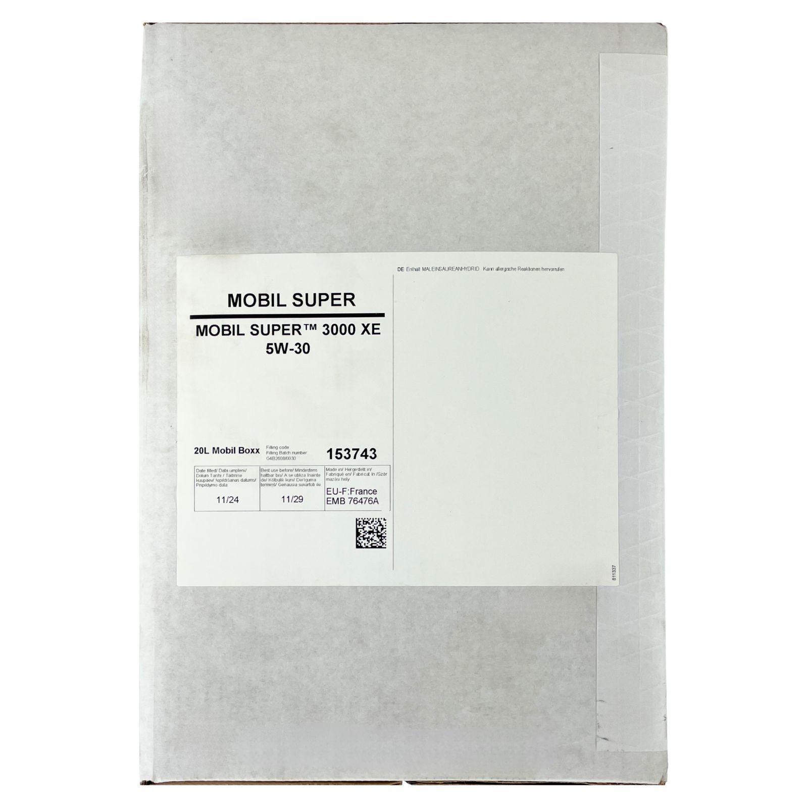 Mobil Super 3000 XE 5W-30 20 Liter BAG-IN Box