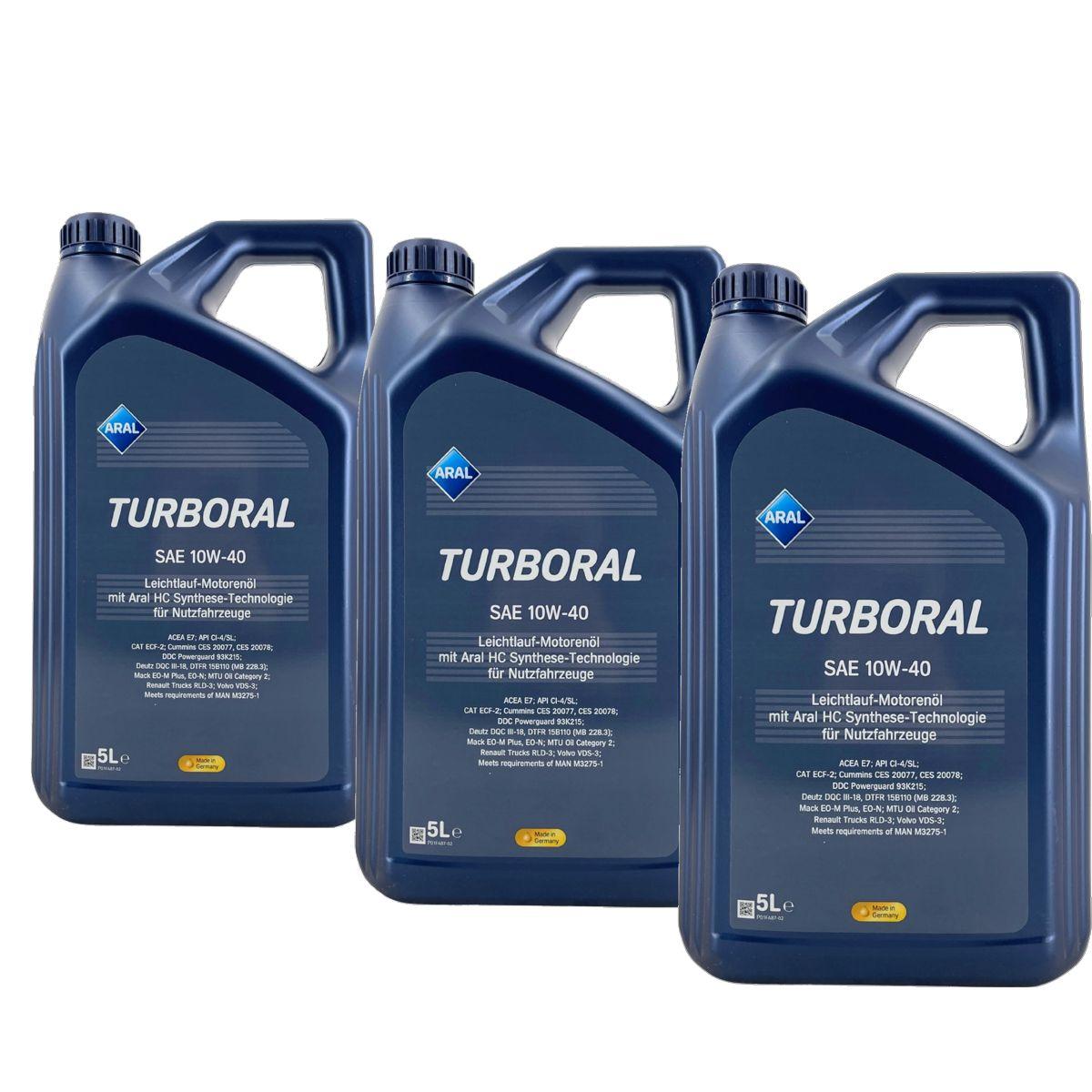 Aral Turboral 10W-40 3x5 Liter