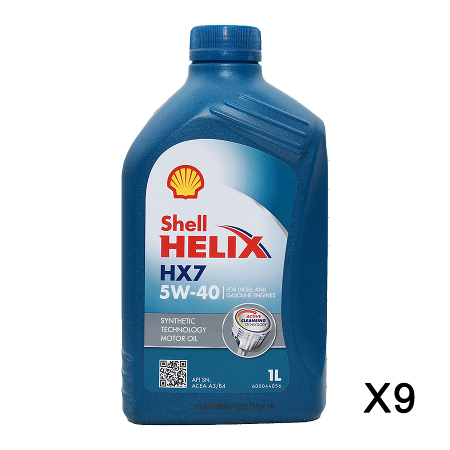 Shell Helix HX7 5W-40 9x1 Liter