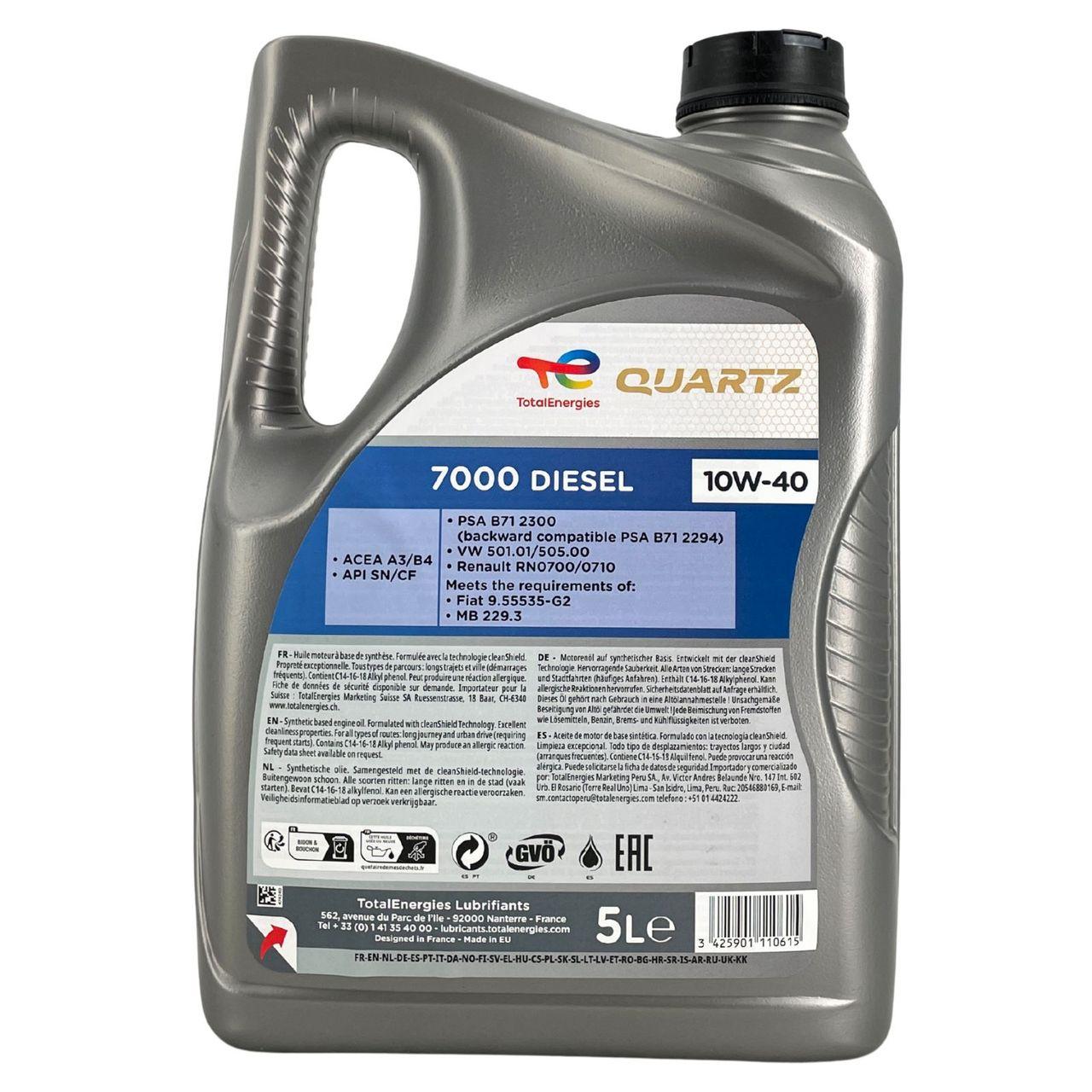 Total Quartz Diesel 7000 10W-40 5 Liter