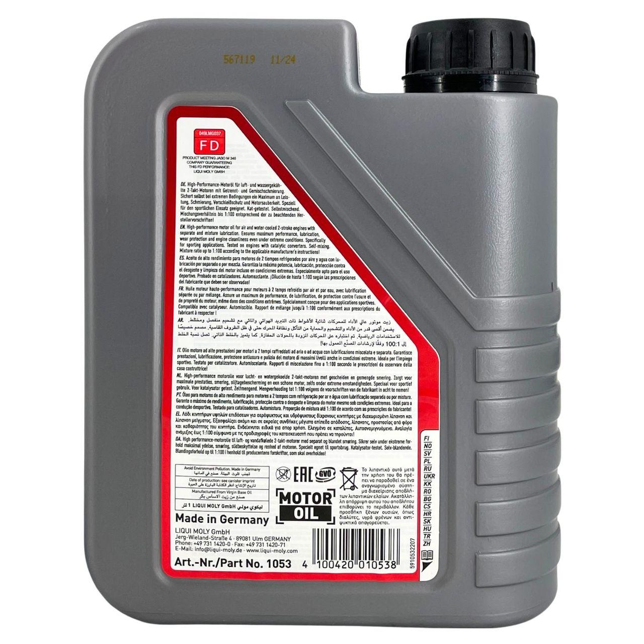 Liqui Moly Motorbike 2T Synth Scooter Race 1 Liter