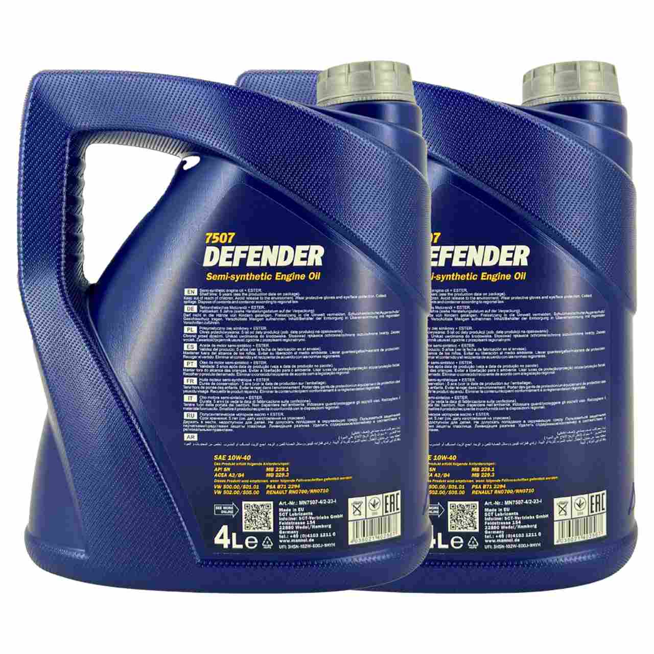 Mannol Defender 10W-40 2x4 Liter