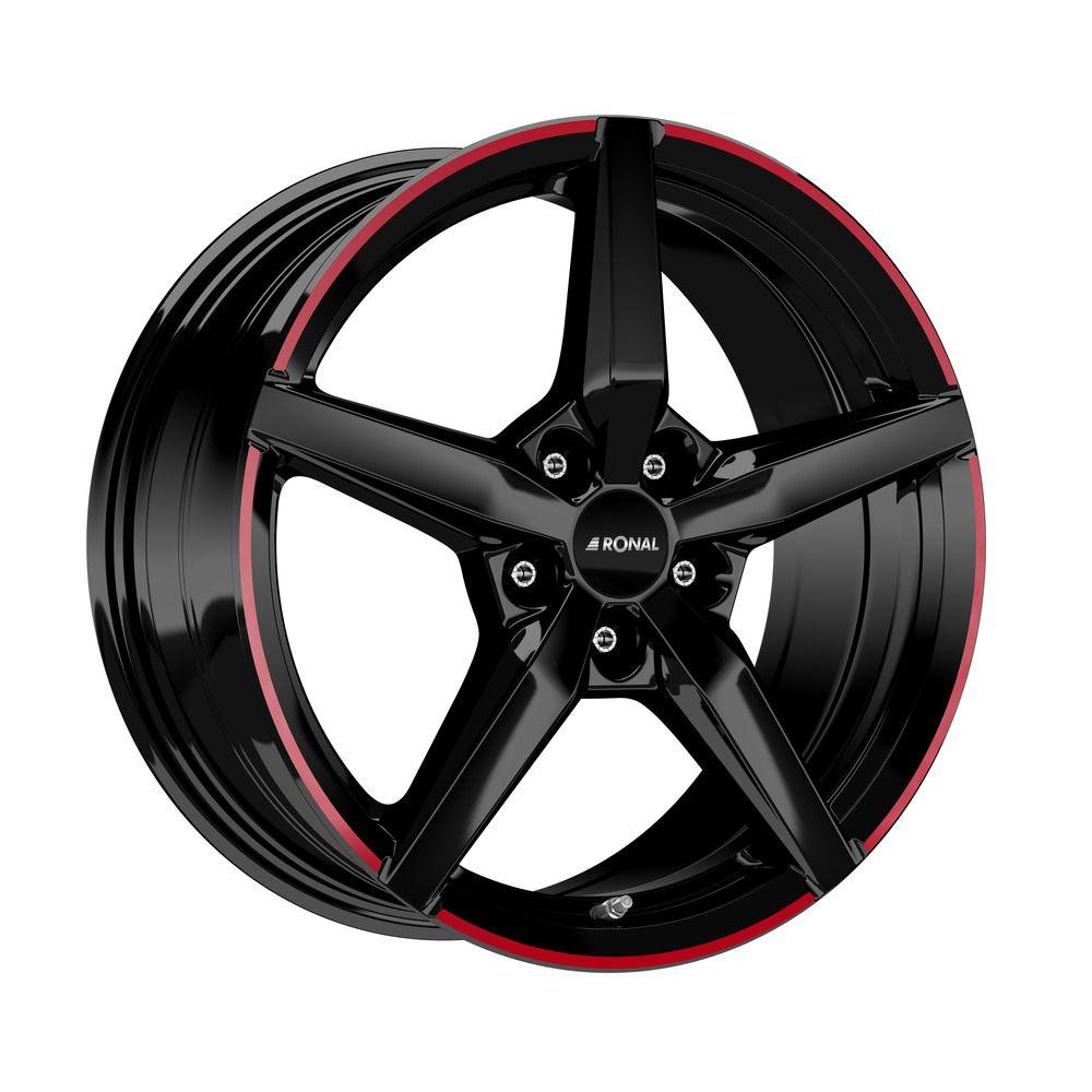 RONAL RONAL R69 MCR jetblack-red rim 7.5Jx17 5x114.3 ET50