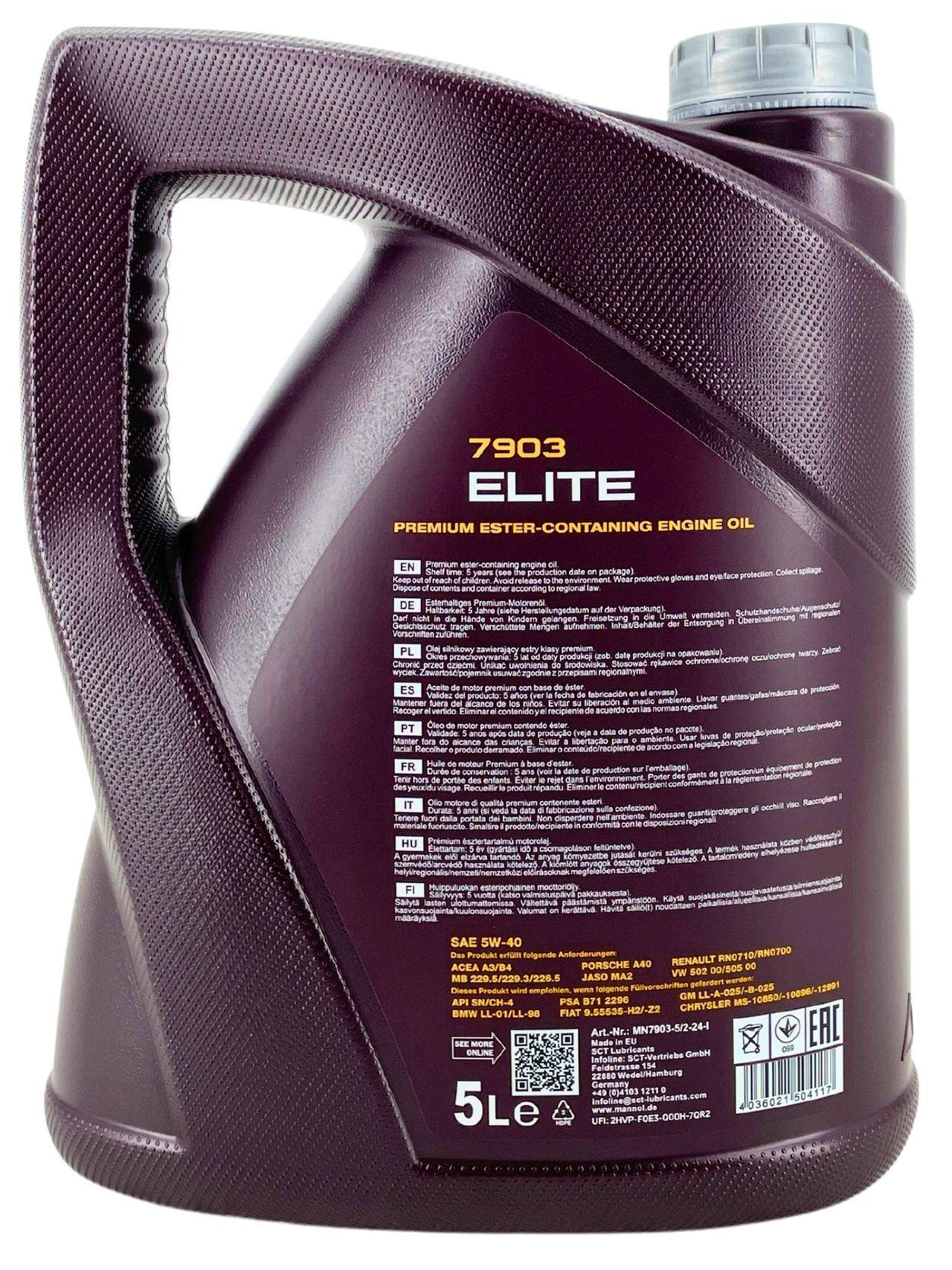 Mannol Elite 5W-40 5 Liter
