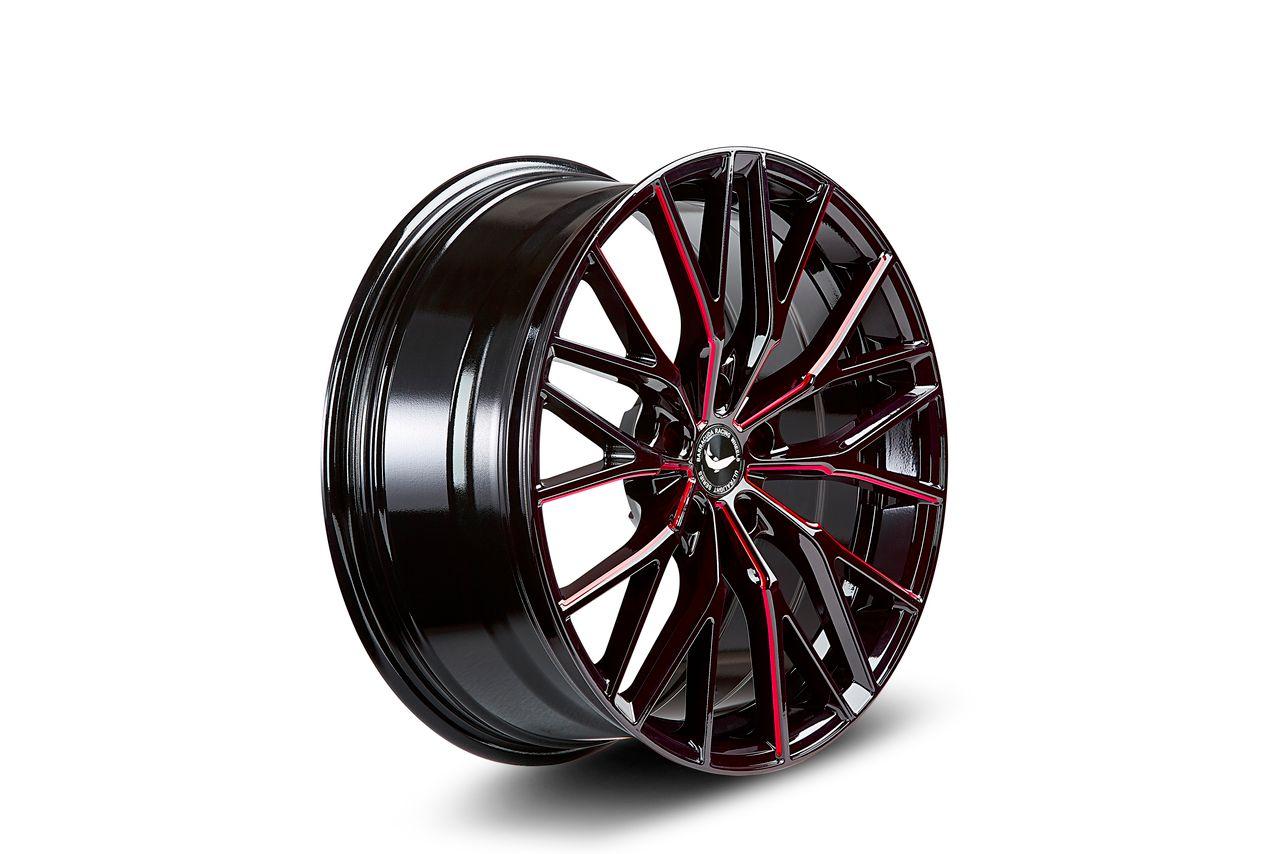 BARRACUDA PROJECT 3.0 black gloss flashred 8.5Jx19 5x108 ET40