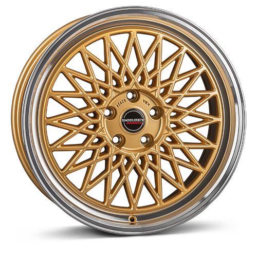 BORBET DESIGN B gold rim polished 8.0Jx17 5x112 ET45