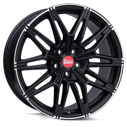 MAM WHEELS MAM B3N matt black lip polished 8.5Jx19 5x112 ET45