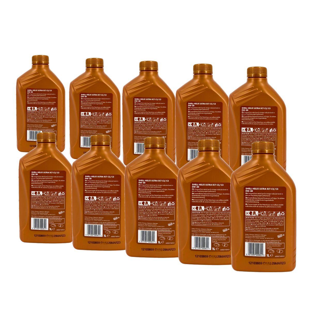Shell Helix Ultra ECT C2 C3 0W-30 10x1 Liter