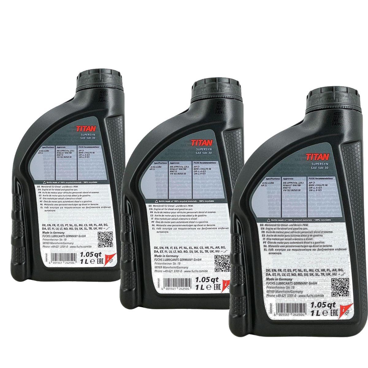 Fuchs Titan Supersyn 5W-30 3x1 Liter