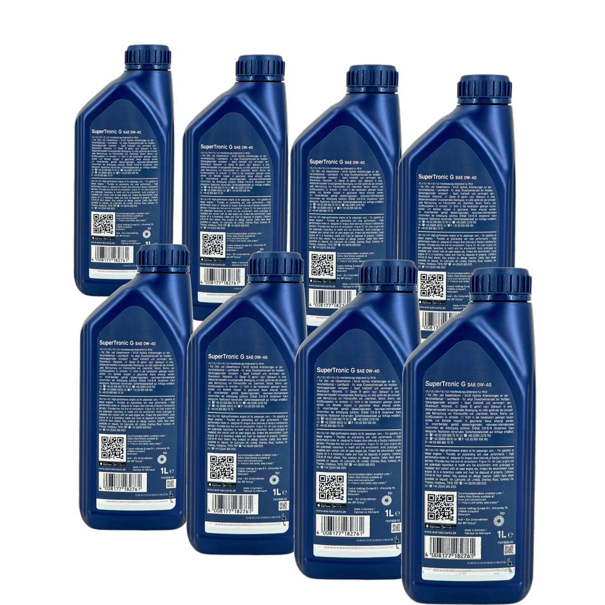 Aral SuperTronic G 0W-40 8x1 Liter