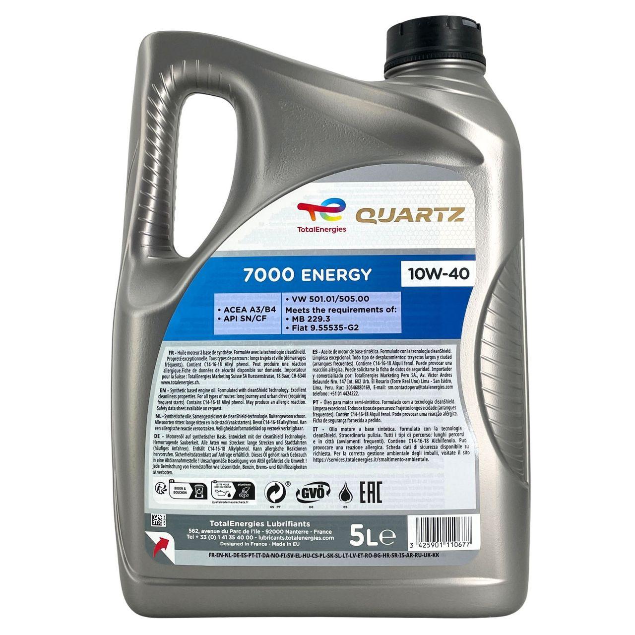 Total Quartz 7000 Energy 10W-40 5 Liter
