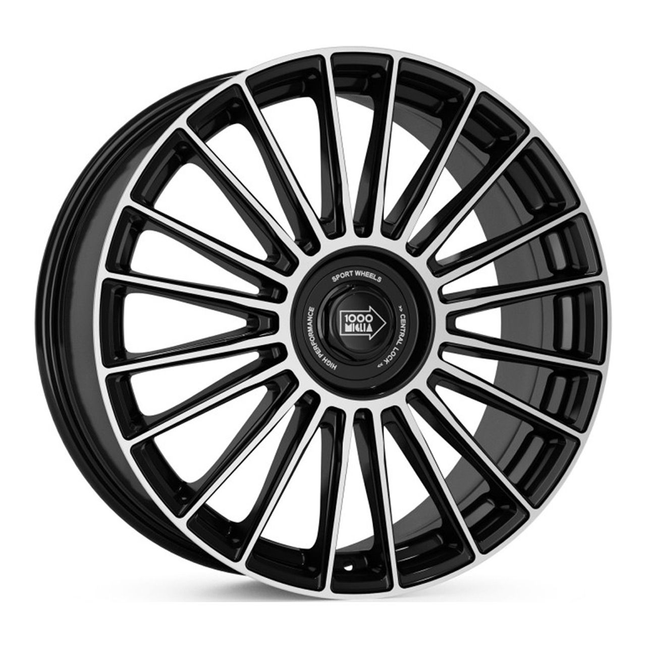 1000 MIGLIA MM1022 black polished 8.0Jx18 5x112 ET30