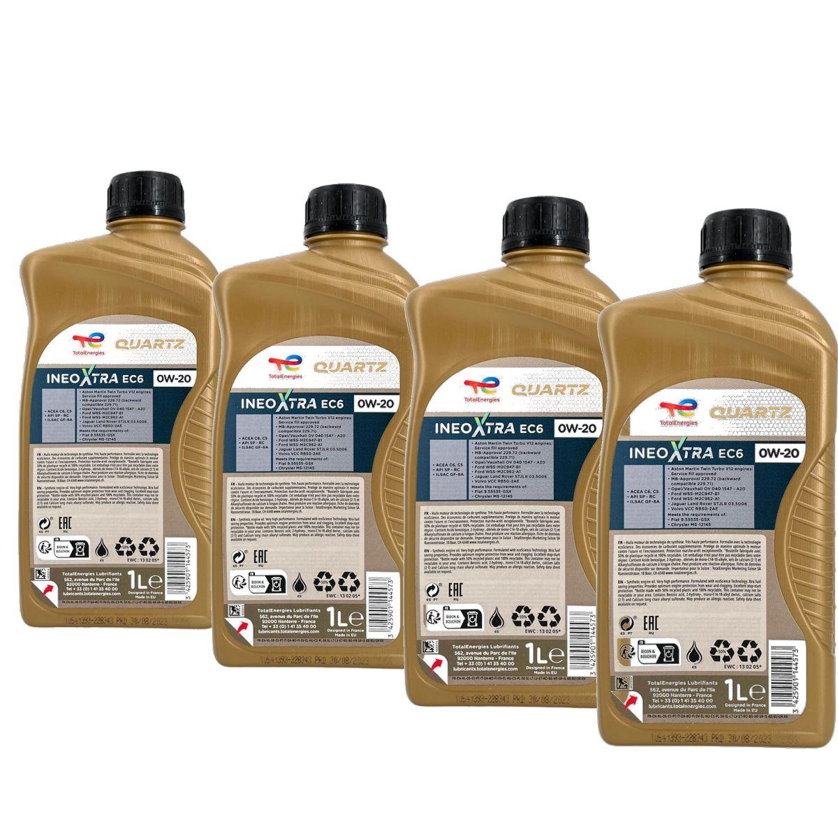 Total Quartz Ineo Xtra EC6 0W-20 4x1 Liter