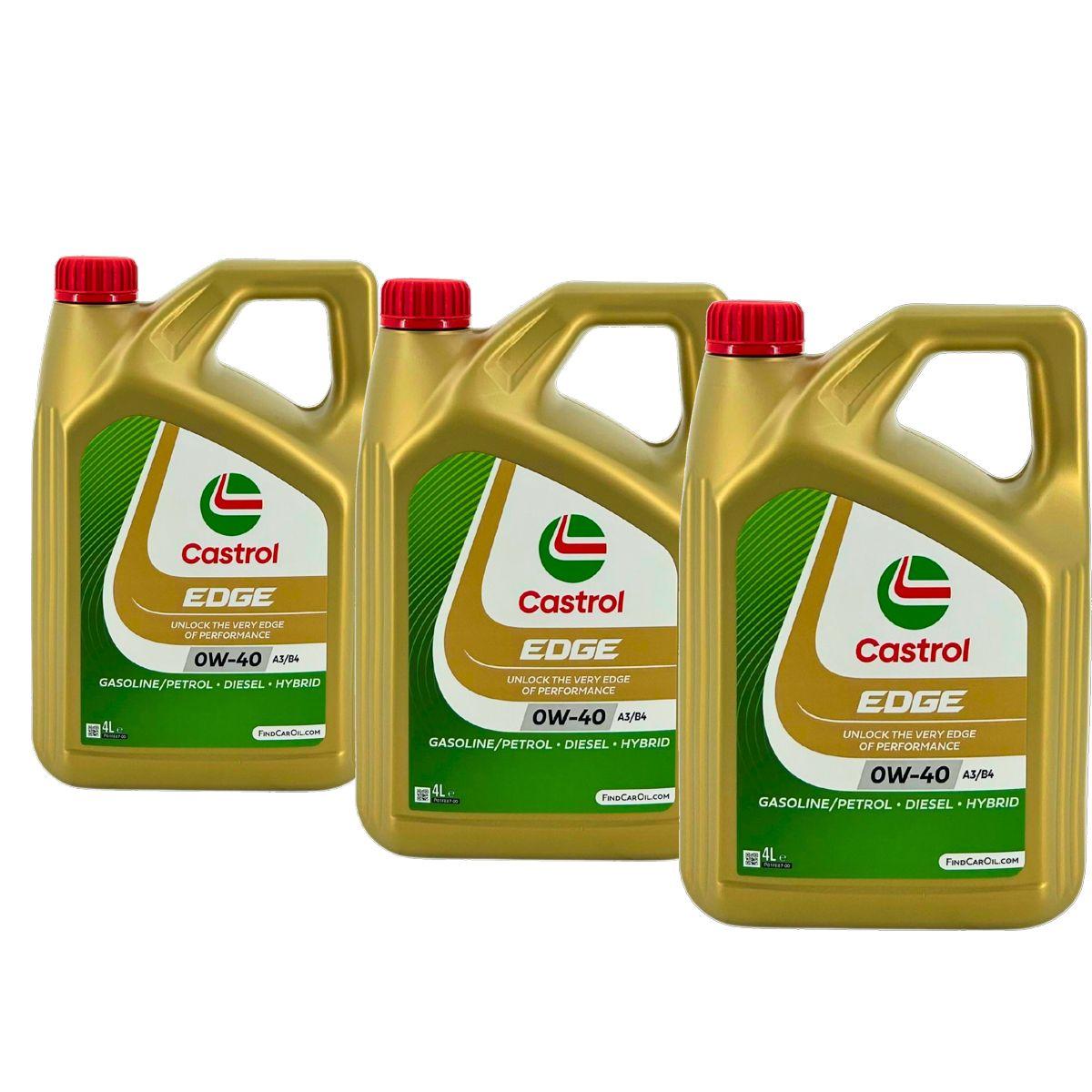 Castrol Edge 0W-40 A3/B4 3x4 Liter