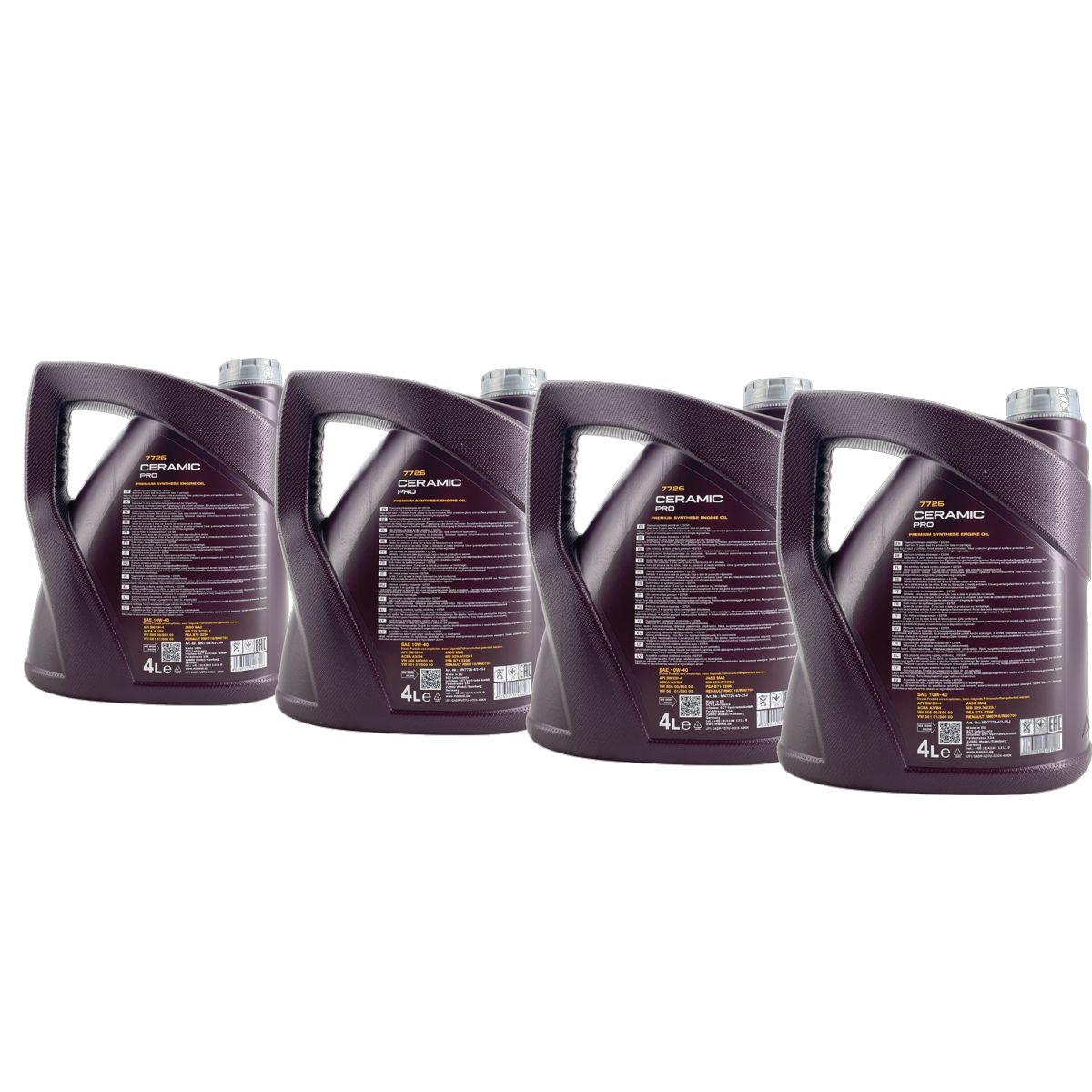 Mannol Ceramic Pro 10W-40 4x4 Liter