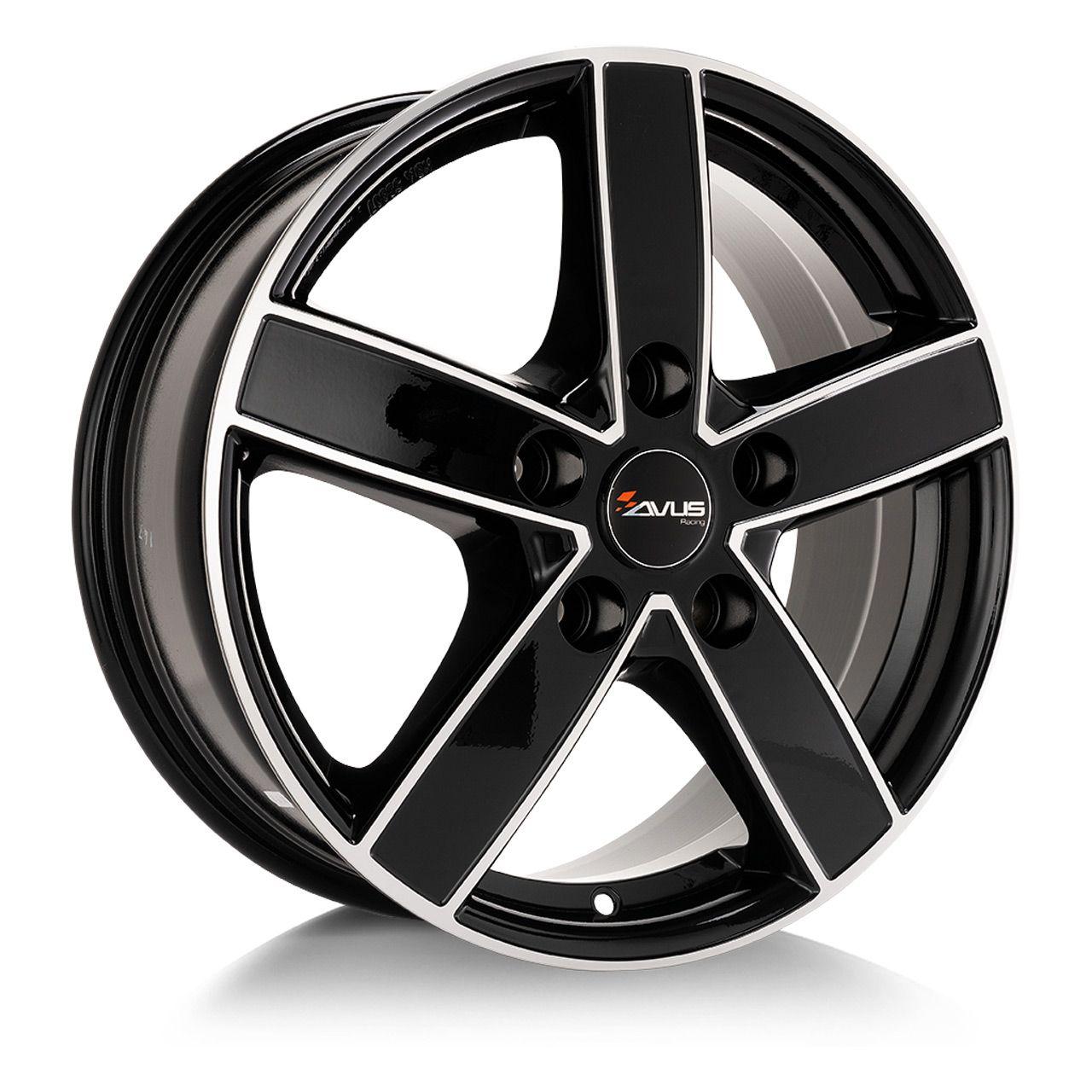 AVUS RACING AC-V51 black polished 6.5Jx16 5x108 ET45