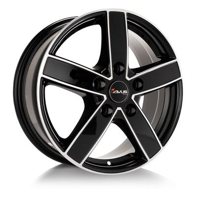 AVUS RACING AC-V51 black polished 6.5Jx16 5x108 ET45