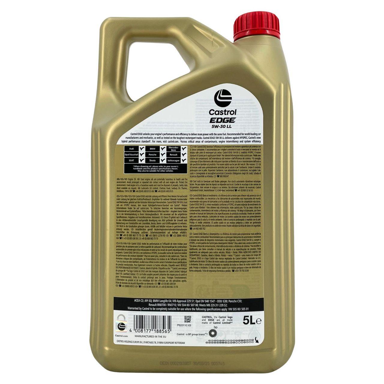 Castrol Edge 5W-30 LL 5 Liter