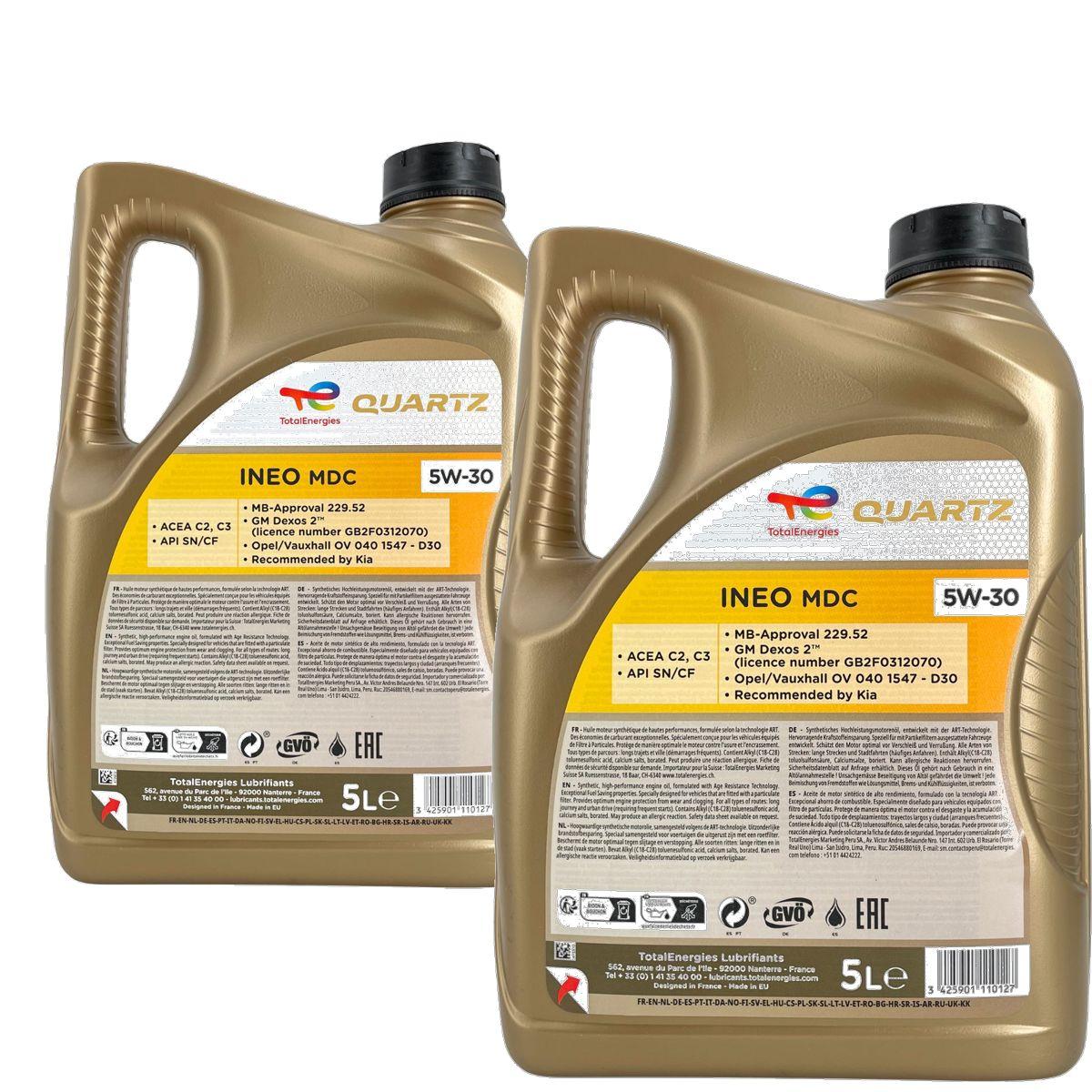 Total Quartz Ineo MDC 5W-30 2x5 Liter