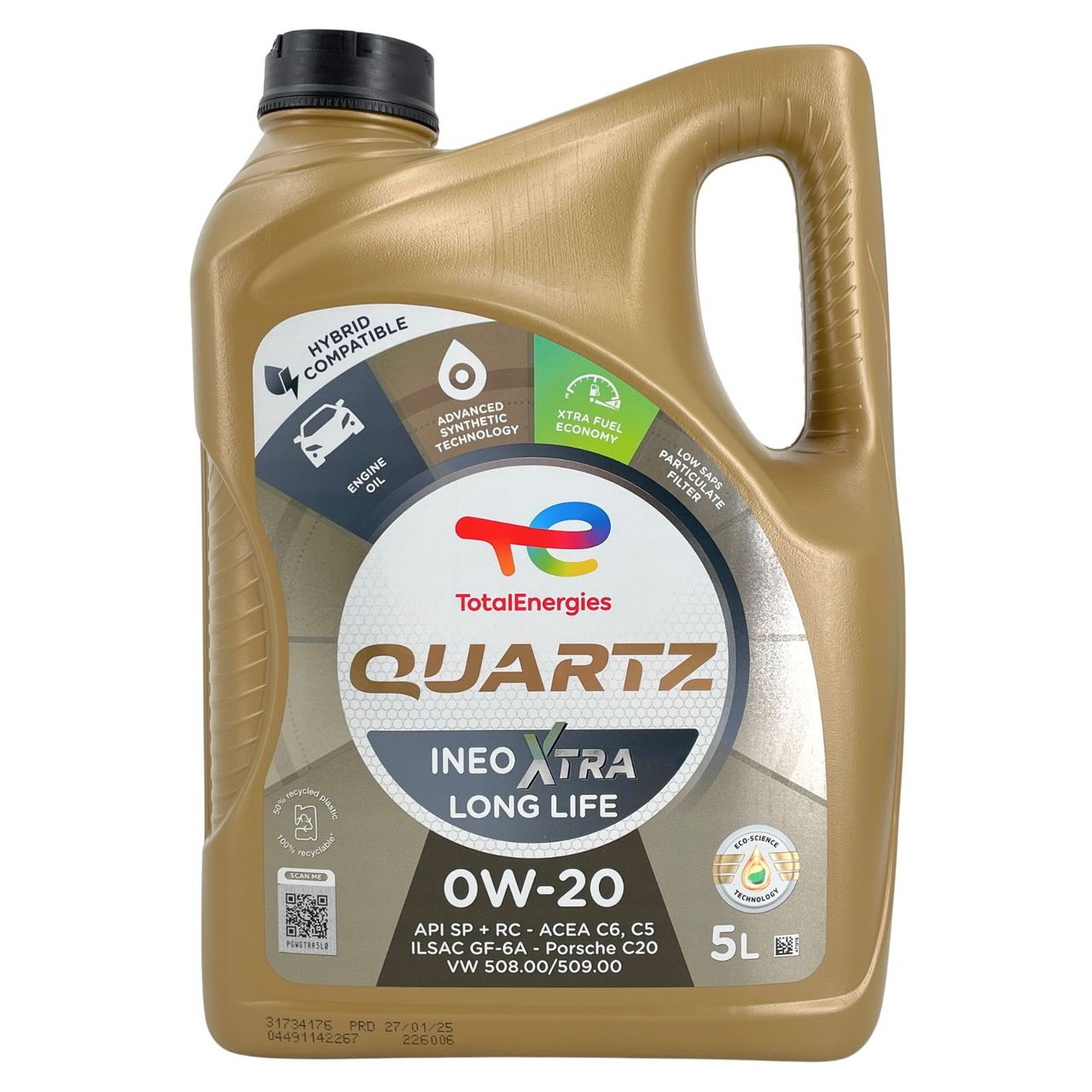Total Quartz Ineo Xtra Longlife 0W-20 2x5 Liter