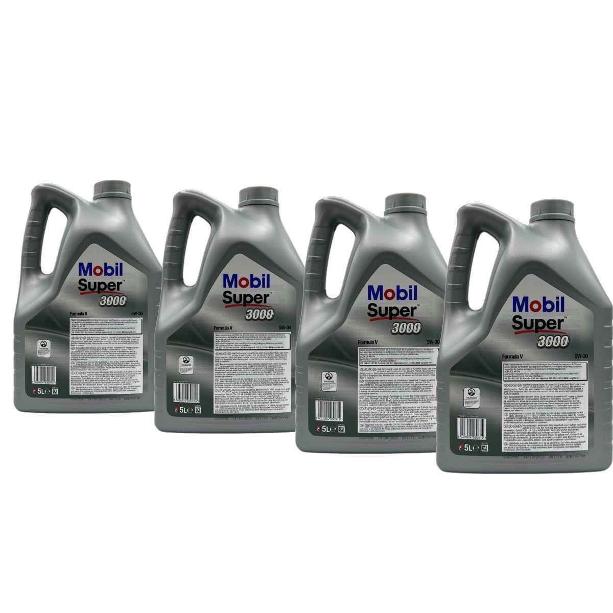 Mobil Super 3000 Formula V 5W-30 4x5 Liter