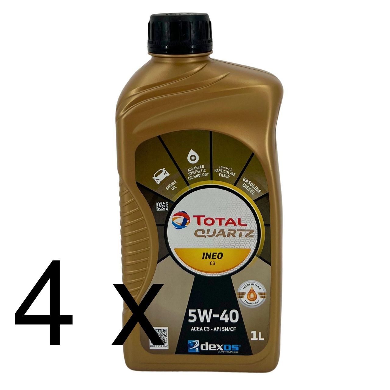 Total Quartz Ineo C3 5W-40 4x1 Liter