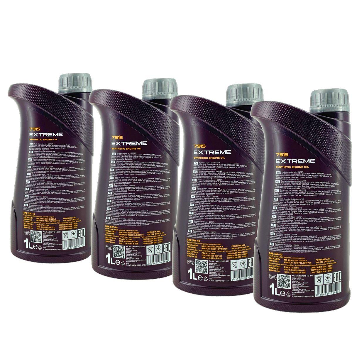 Mannol Extreme 5W-40 4x1 Liter