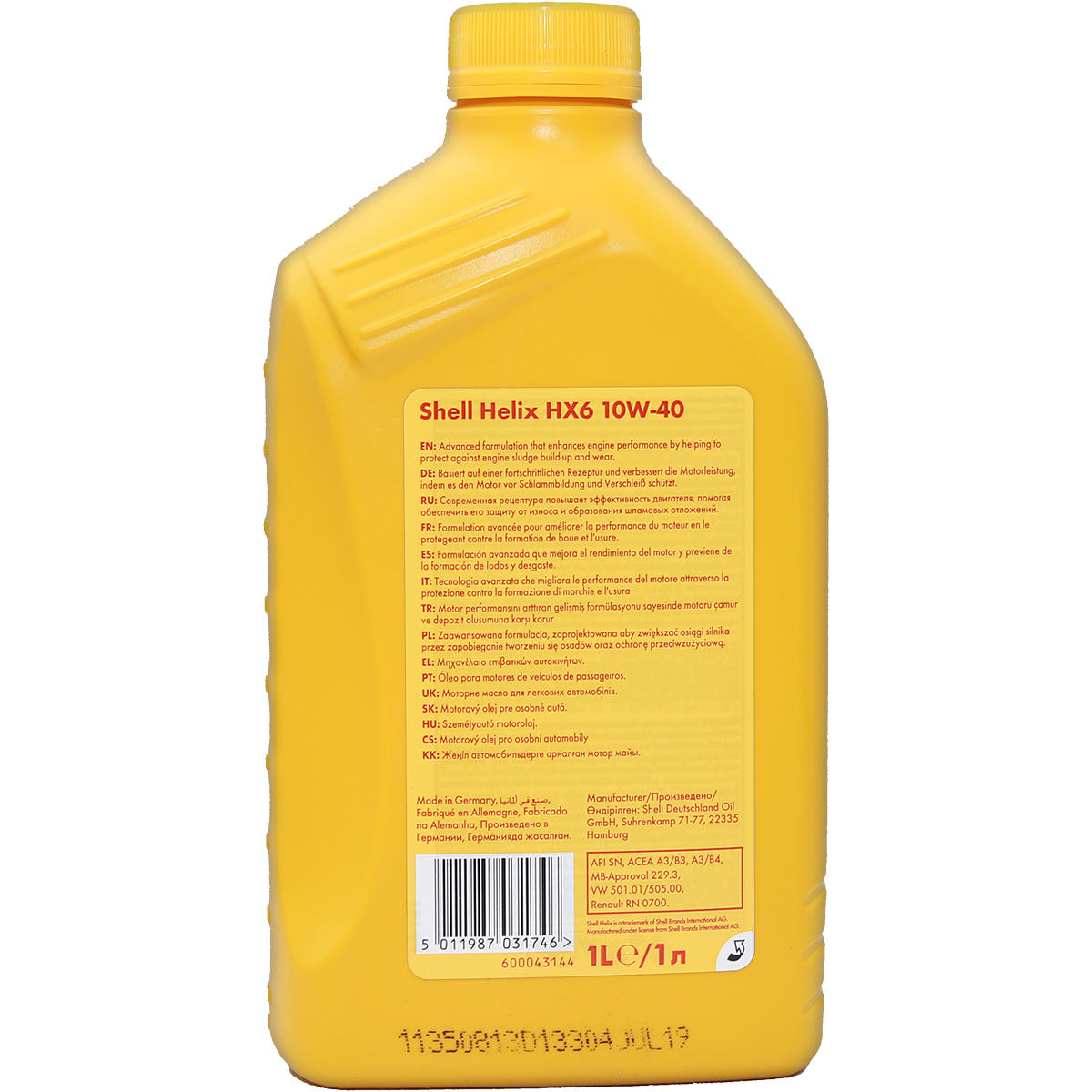 Shell Helix HX6 10W-40 1 Liter