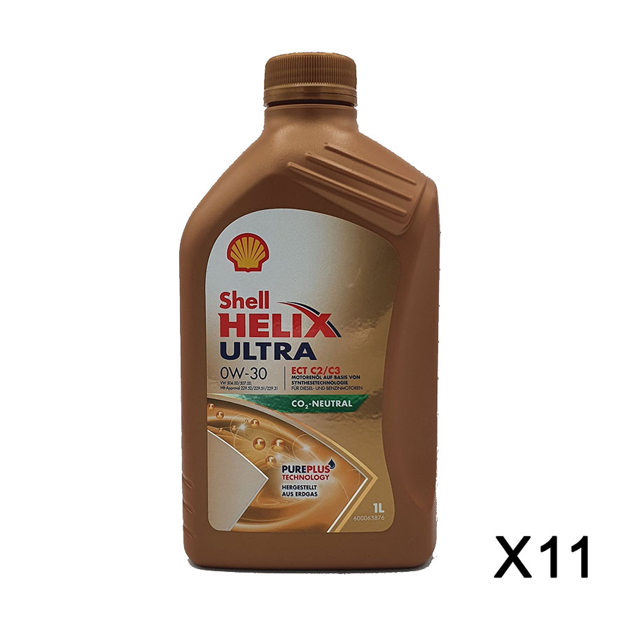 Shell Helix Ultra ECT C2 C3 0W-30 11x1 Liter
