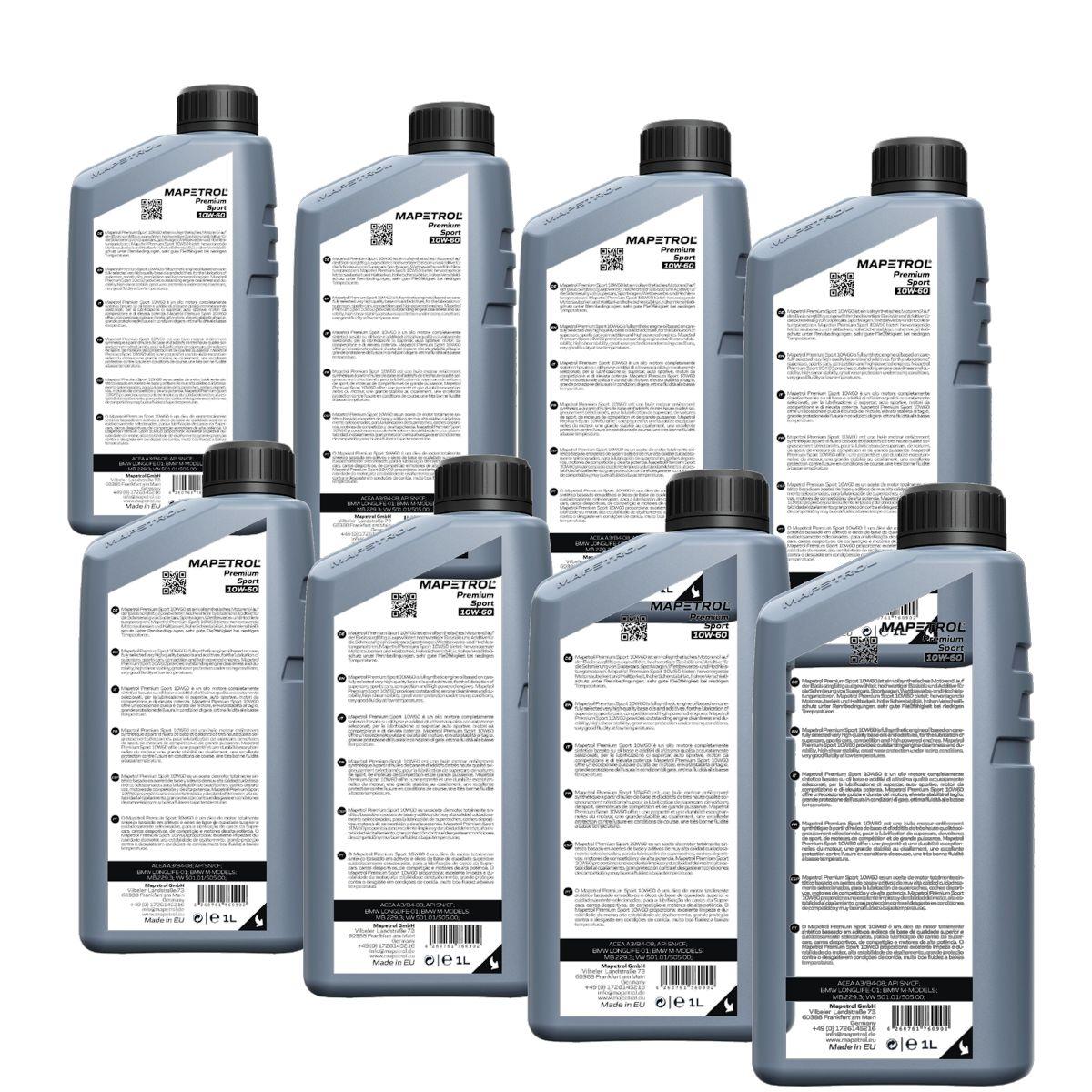 Mapetrol Premium Sport 10W-60 8x1 Liter