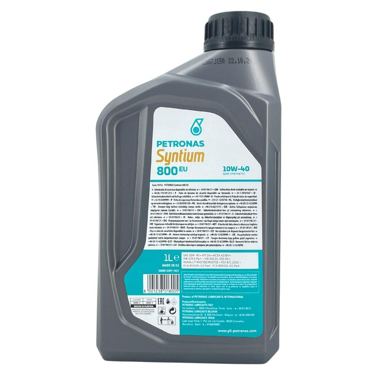 Petronas Syntium 800 EU 10W-40 SN 1 Liter