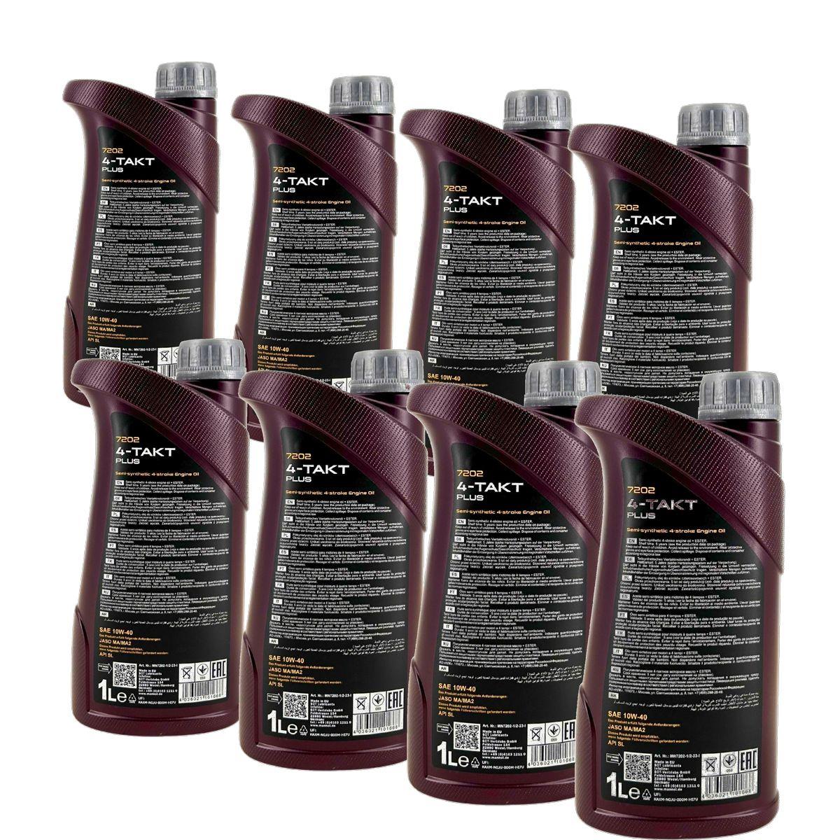 Mannol 4-Takt Plus 10W-40 8x1 Liter