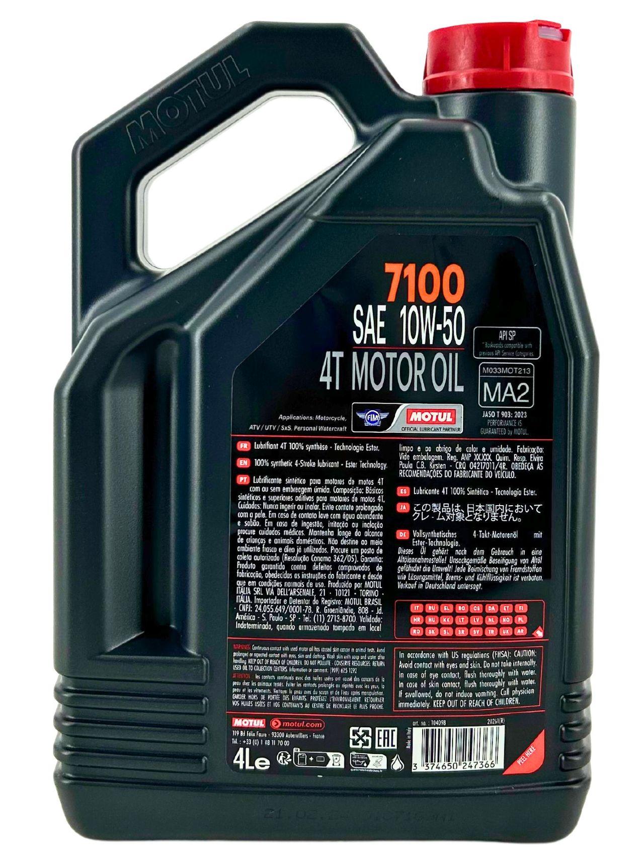 Motul 7100 10W-50 4T 4 Liter