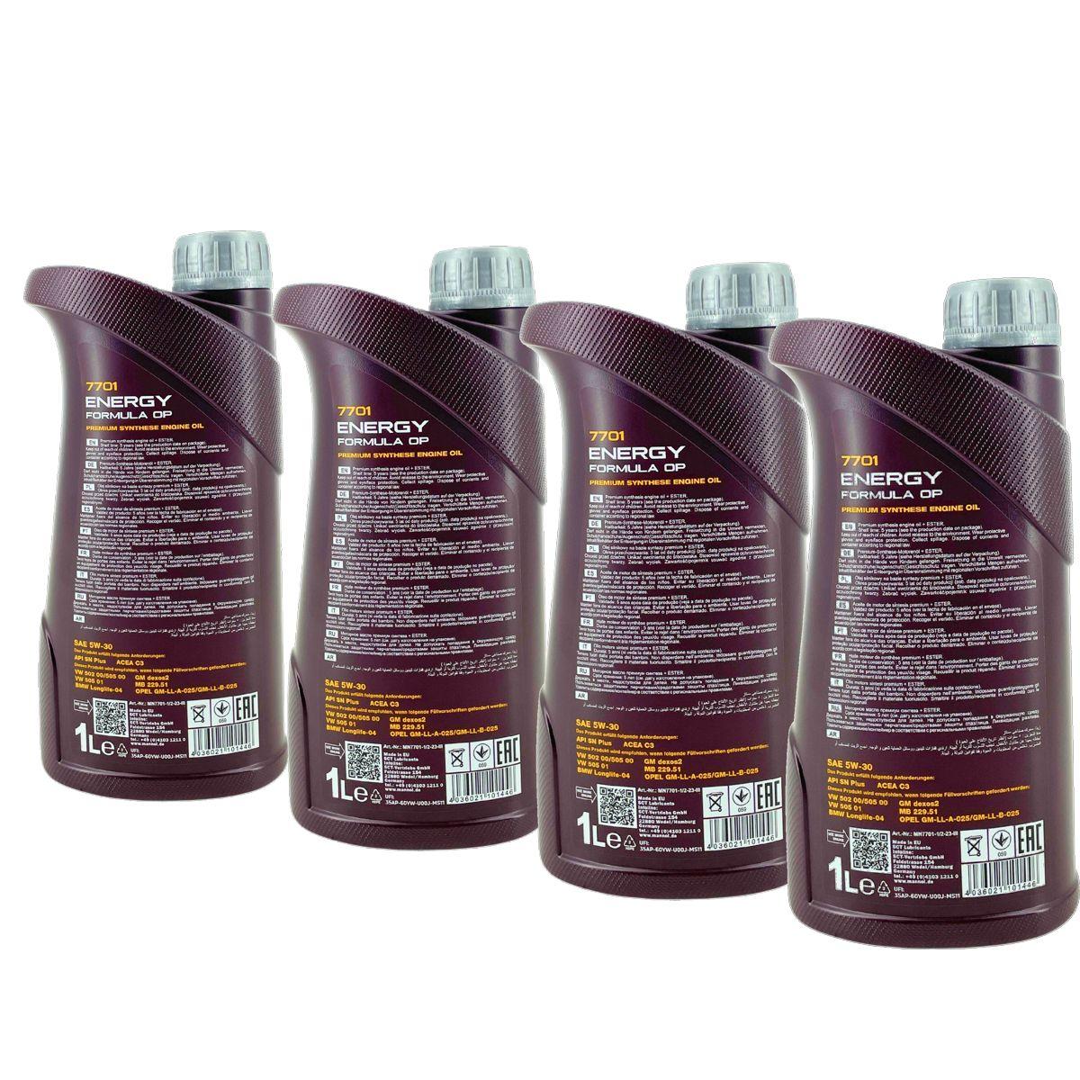 Mannol Energy Formula OP 5W-30 4x1 Liter