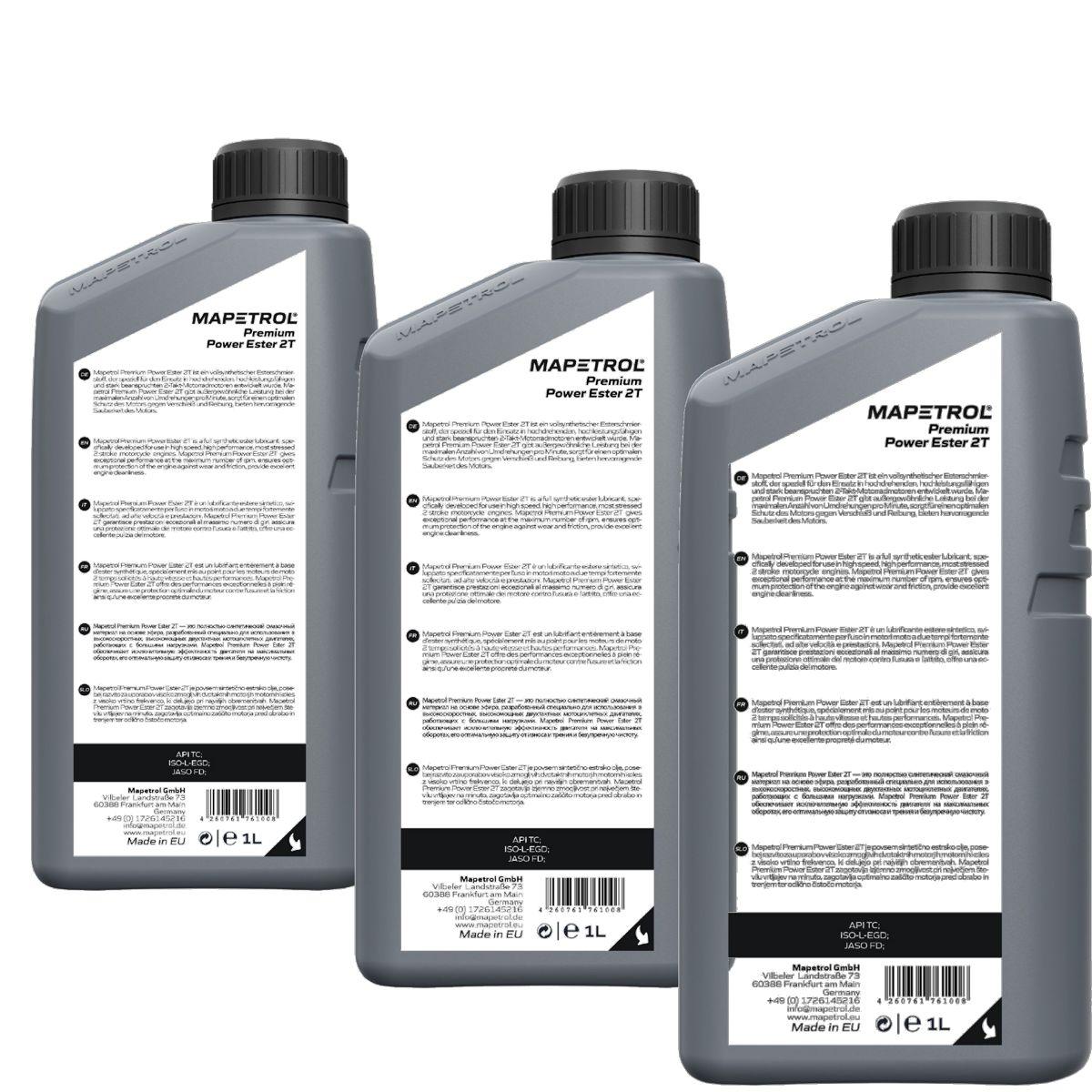 Mapetrol Premium Power Ester 2T 3x1 Liter