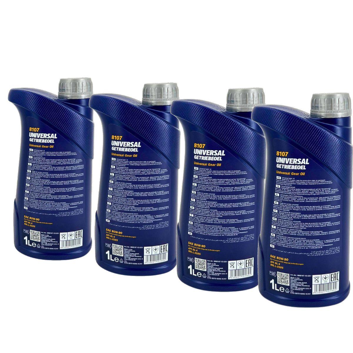 Mannol Universal 80W-90 GL-4 4x1 Liter