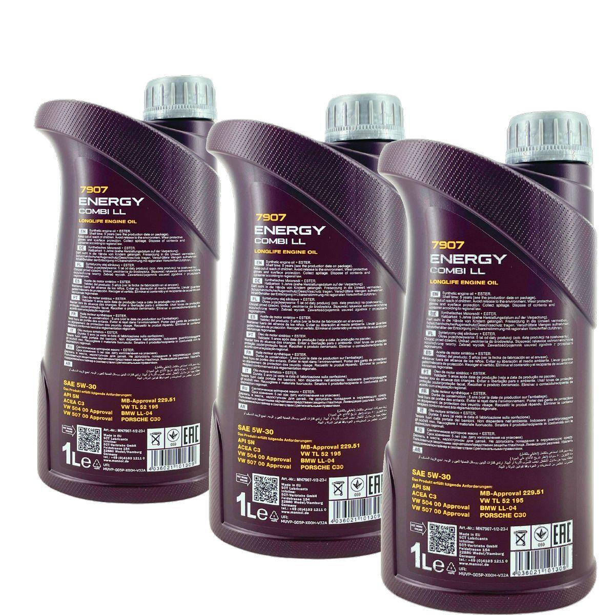 Mannol Energy Combi LL 5W-30 3x1 Liter